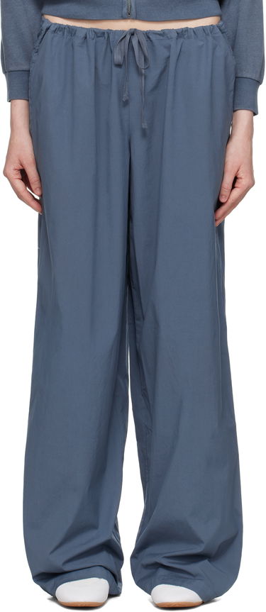 Tepláky SKIMS SKIMS Cotton Poplin Straight Leg Pajama Pants Modrá | PT-PNT-7994W, 0