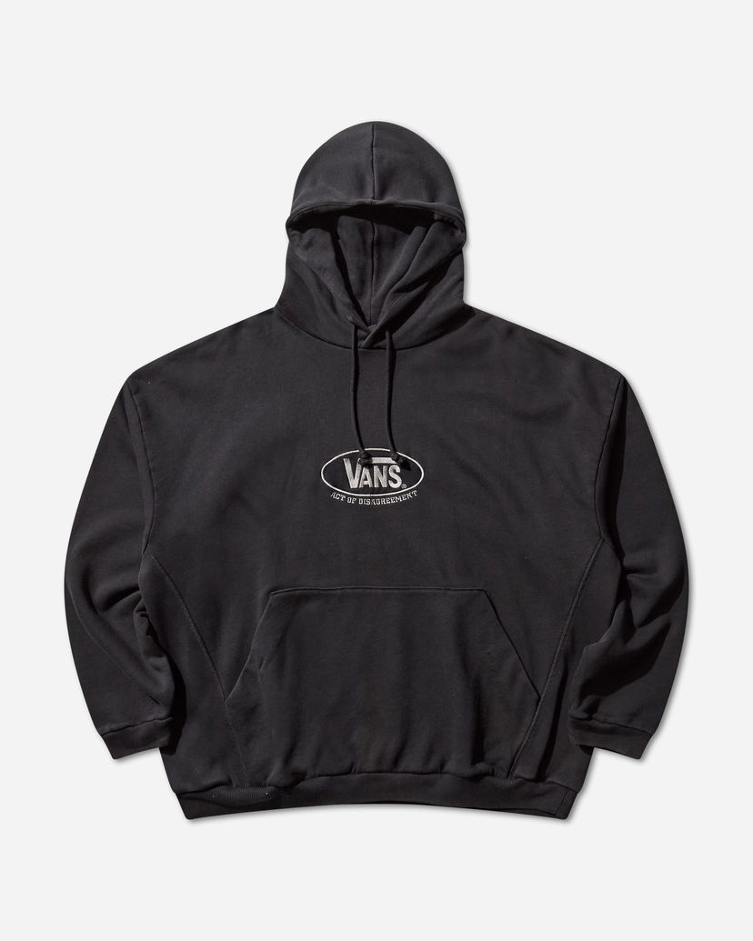 Mikina Vans Act of Disagreement Oval Logo Hoodie Čierna | VN000RPZEMQ1