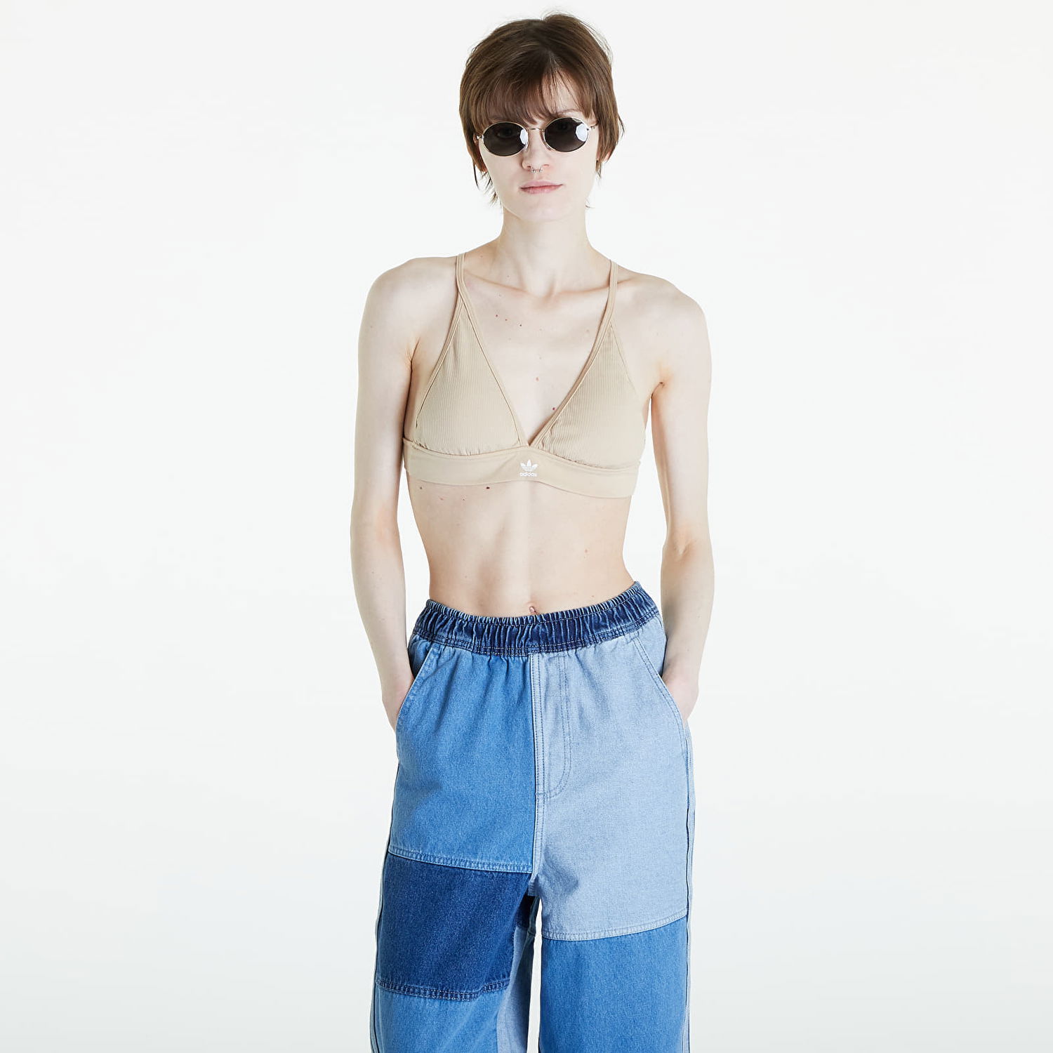 Podprsenka adidas Originals Bralette Bikini Top Béžová | IX5995, 0