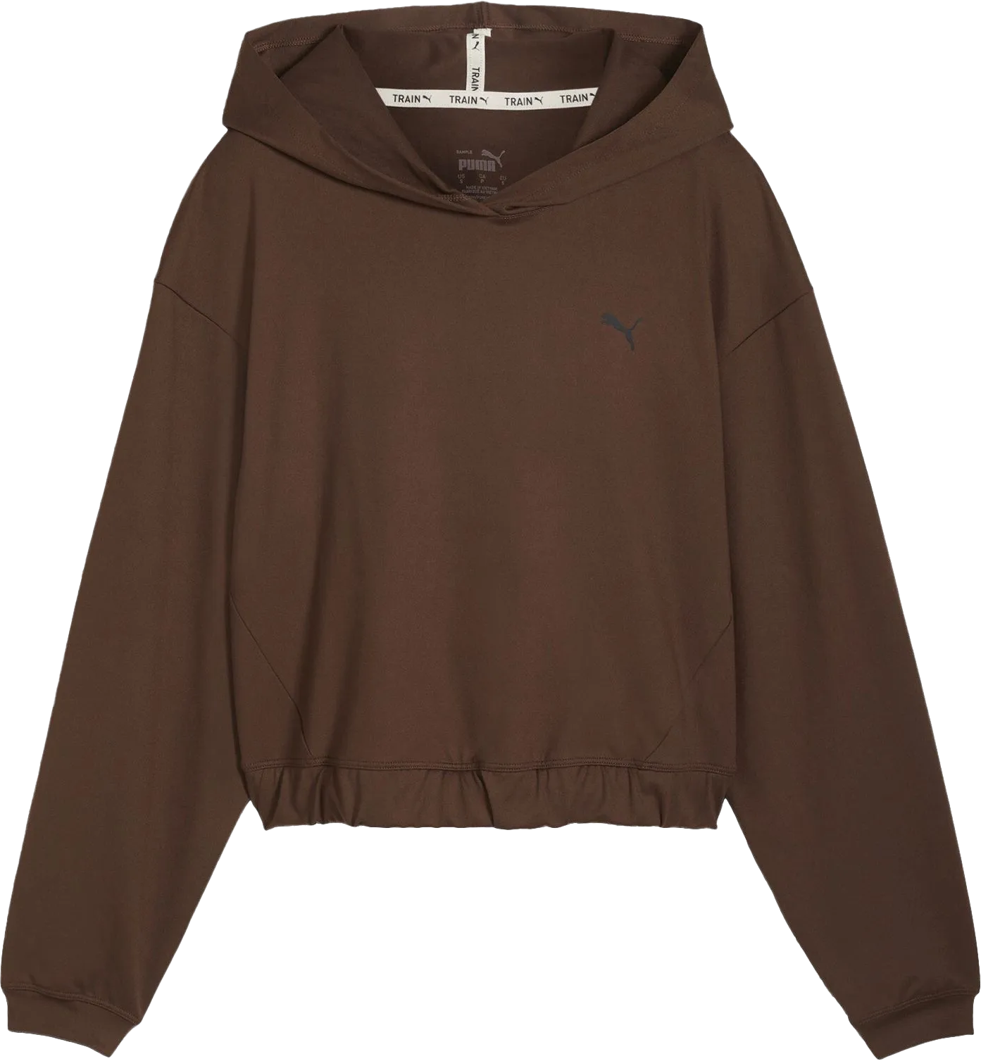 Mikina Puma Puma Studio Foundations Cropped Hoodie Hnedá | 524848-65, 0