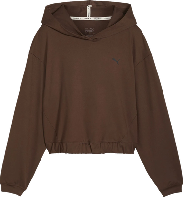 Mikina Puma Puma Studio Foundations Cropped Hoodie Hnedá | 524848-65, 0