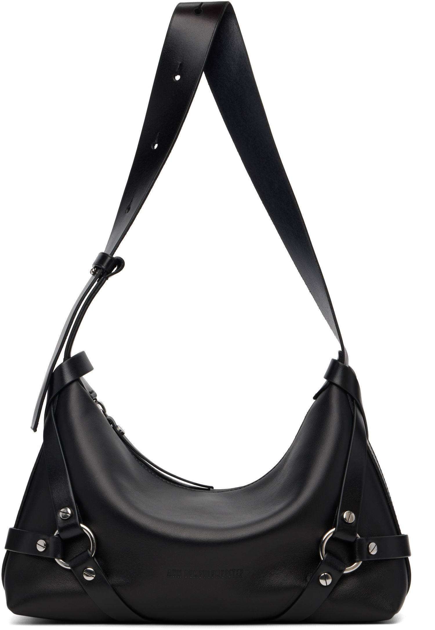 Taška cez rameno Ann Demeulemeester Ann Demeulemeester Tamar Small Leather Shoulder Bag Čierna | 2520-W-SB55-LT176-099, 0