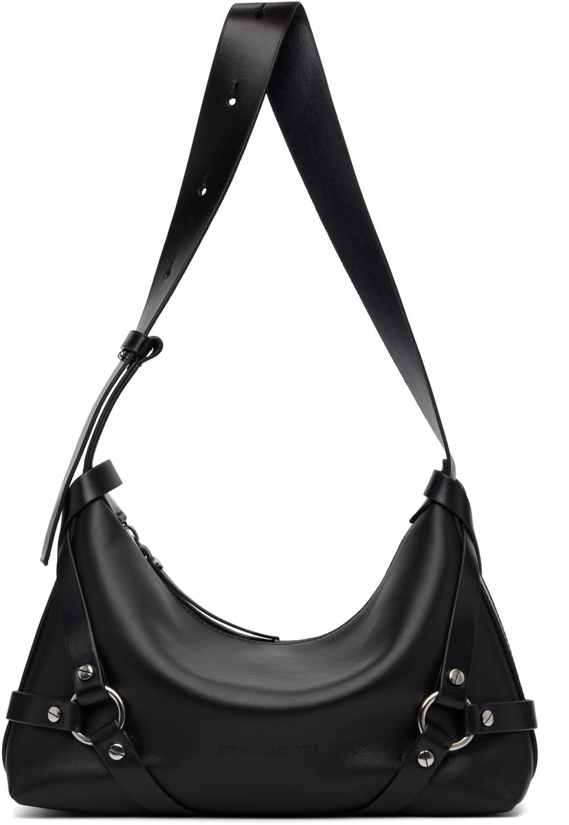 Taška cez rameno Ann Demeulemeester Ann Demeulemeester Tamar Small Leather Shoulder Bag Čierna | 2520-W-SB55-LT176-099