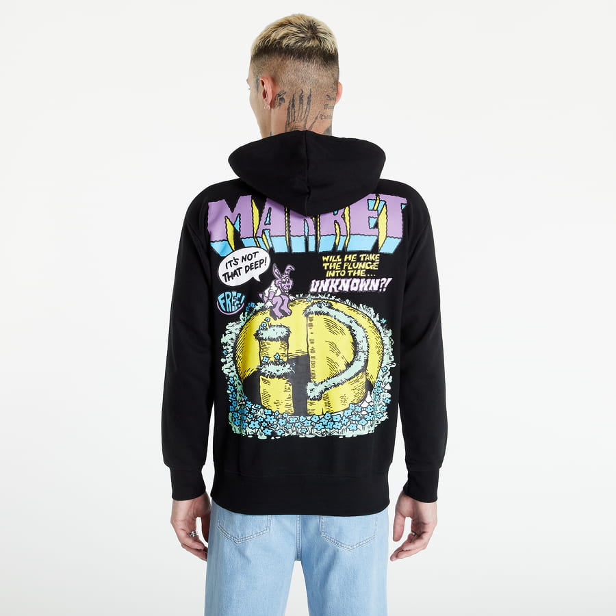 Mikina MARKET Smiley Into The Unknown Čierna | 397000381 black, 1