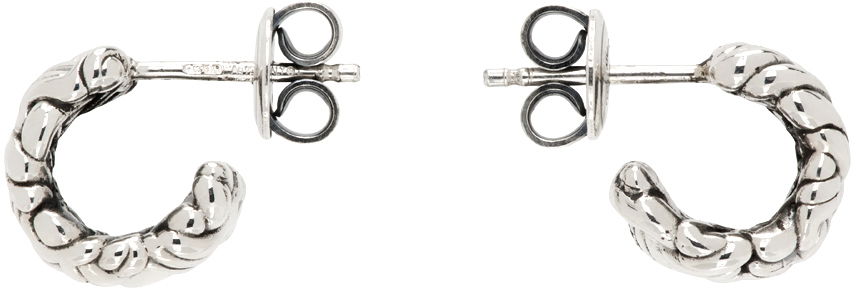 Náušnice Bottega Veneta Intreccio Small Earrings Metalická | 795574 V5070 8117, 0