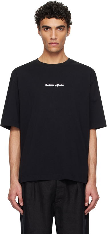Tričko MAISON KITSUNÉ Maison Kitsuné Handwriting Oversize T-Shirt Čierna | OM00122KJ0119, 0