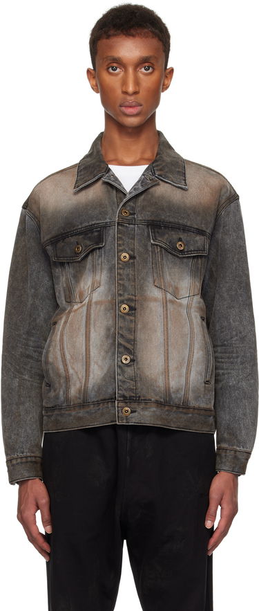 Bunda We11done We11done Washed Denim Jacket Šedá | WD-DJ3-24-315-U-BK, 0