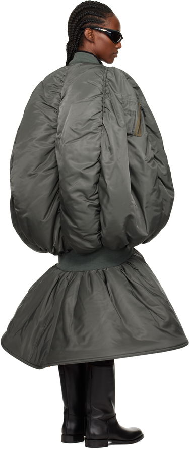 Šaty Junya Watanabe Junya Watanabe Oversized Bomber Maxi Dress Šedá | JP-C012-051-1, 2