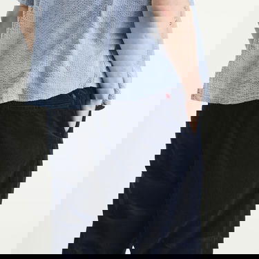 Nohavice Polo by Ralph Lauren Pleated Corduroy Easy Pants, Size Large Navy | 710944489002-BLU, 5