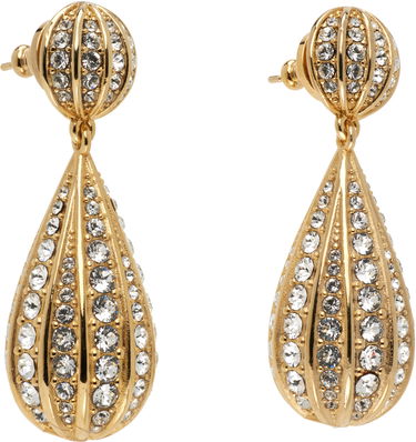 Náušnice Valentino Valentino Garavani 'Poetique Des Gouttes' Crystal-Embellished Drop Earrings Žltá | 7W2J0AD8YCW, 1