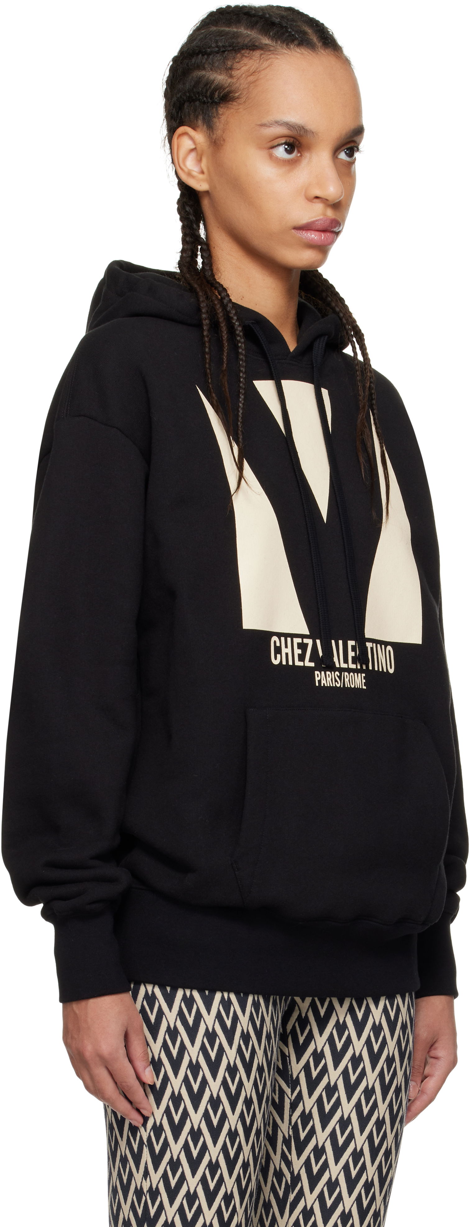 Valentino 'Chez Valentino' Print Cotton Hoodie