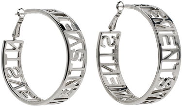 Náušnice VETEMENTS Small Logo Hoop Earrings Šedá | UE64EA180S, 1