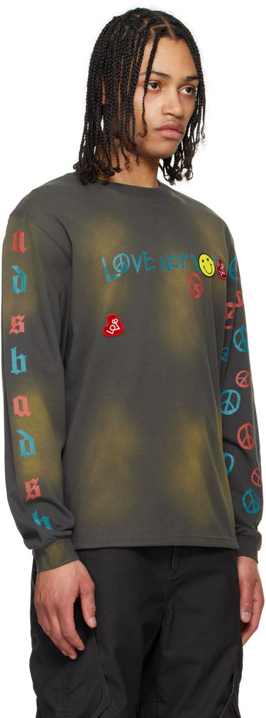 Tričko Andersson Bell Andersson Bell 'Love Not War' Long Sleeve T-shirt Zelené | atb1254u, 4