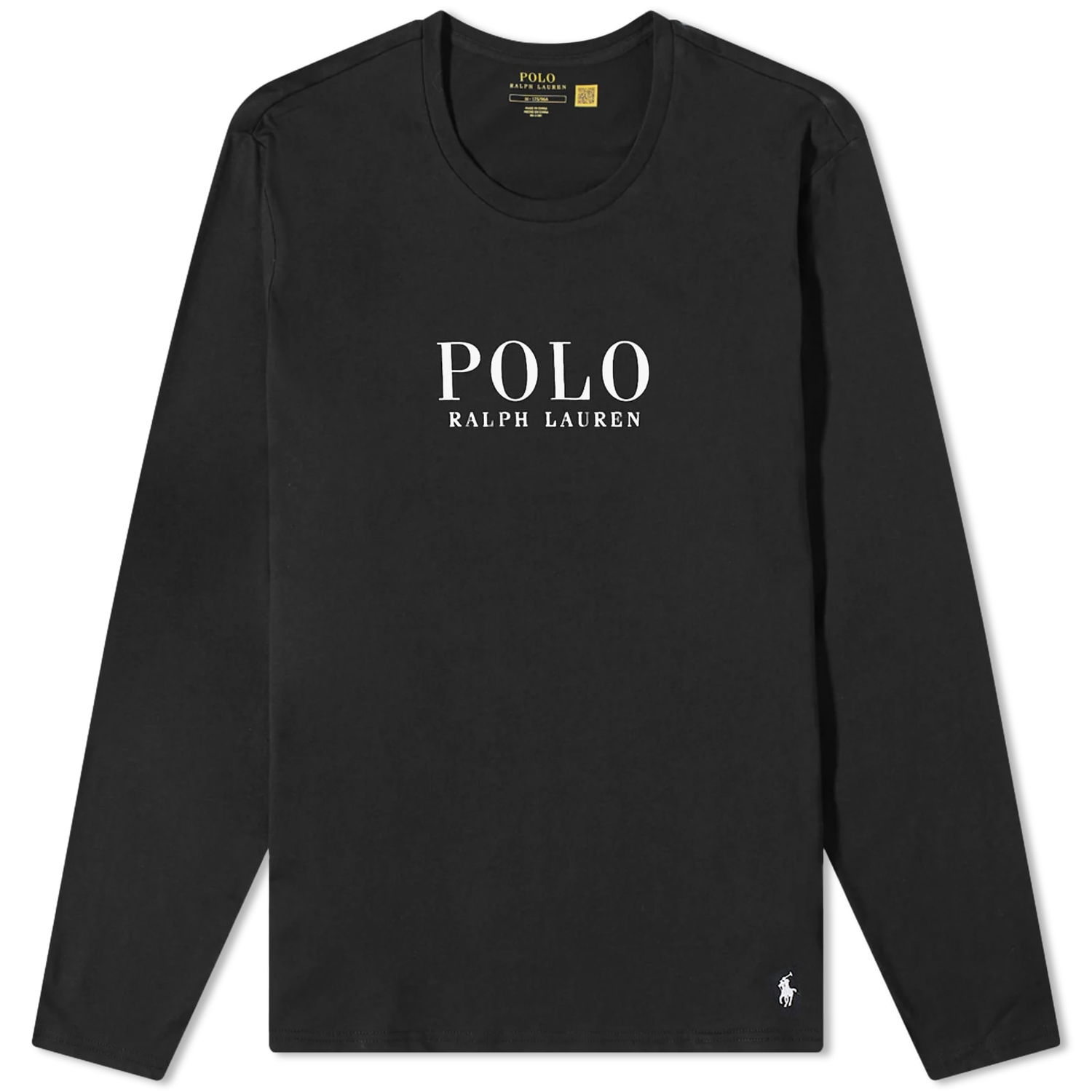 Tričko Polo by Ralph Lauren Long Sleeve Logo Lounge Tee Čierna | 714899614004, 0