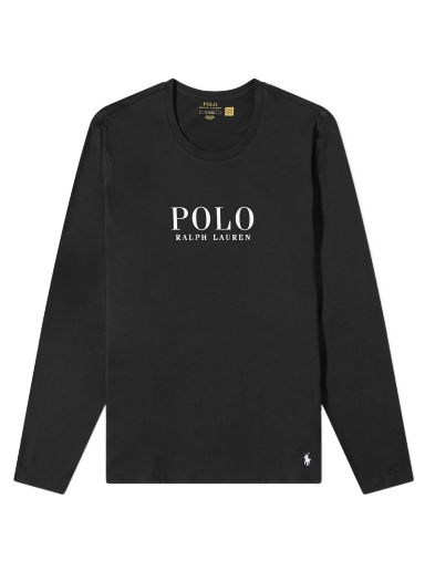 Tričko Polo by Ralph Lauren Long Sleeve Logo Lounge Tee Čierna | 714899614004