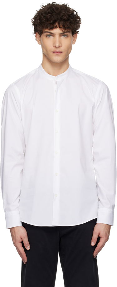 Košeľa BOSS Slim-Fit Band Collar Shirt Biela | 50532882, 0