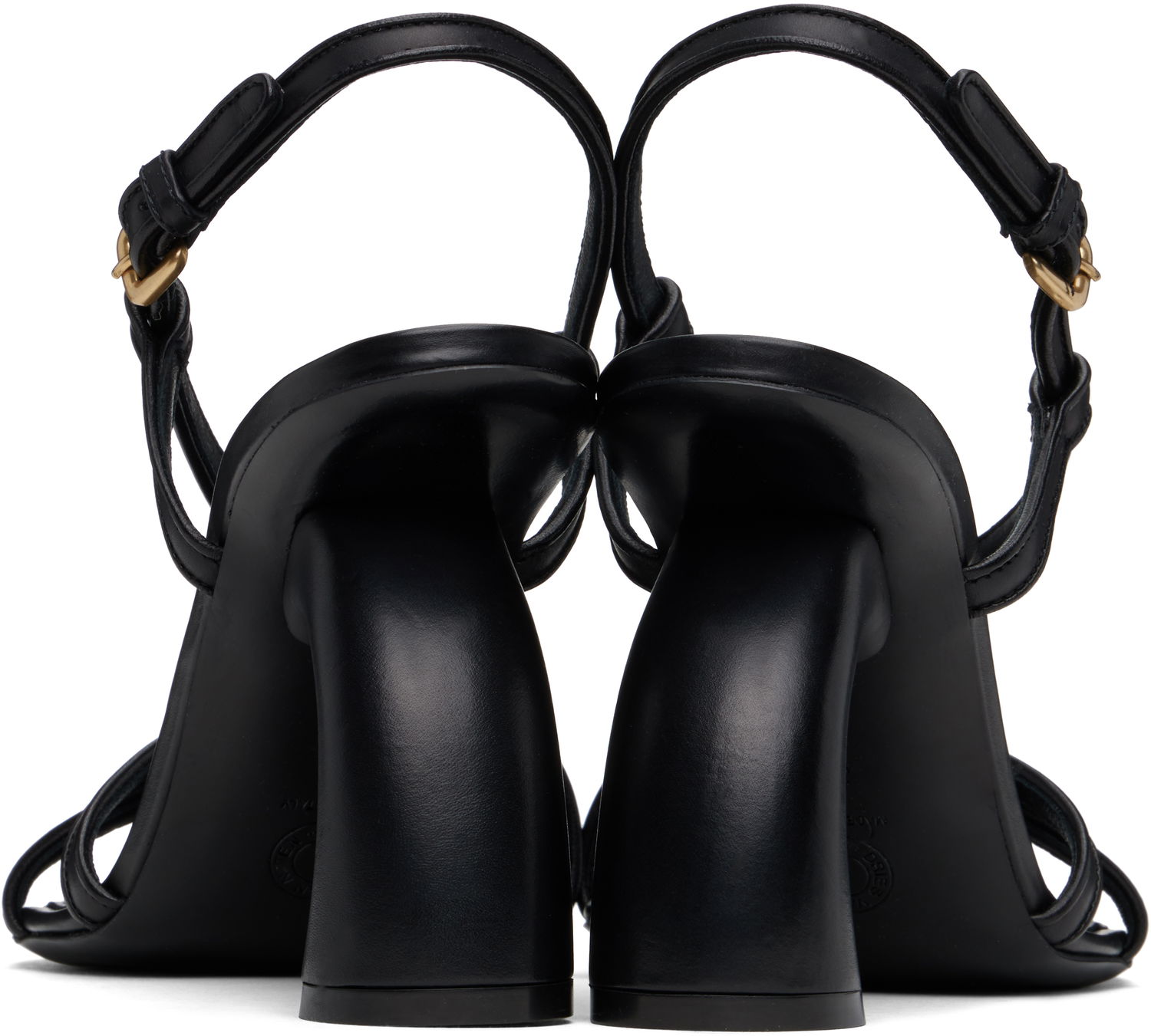 Starostlivosť o obuv Dries Van Noten Dries Van Noten Leather Heeled Sandals Čierna | WS251-1565-109, 1