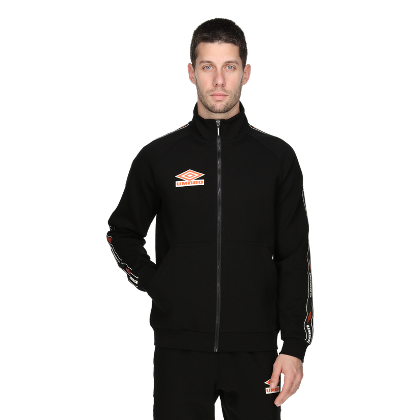 Mikina Umbro RETRO Full-Zip Track Jacket with Tape Detail Čierna | UMA241M605-01