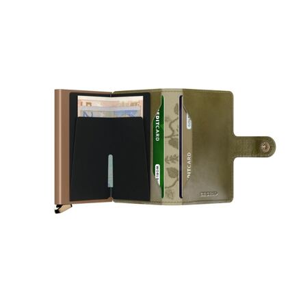 Peňaženka Secrid Floral Embroidered Mini Cardholder Wallet Zelené | MSt-Olive, 1