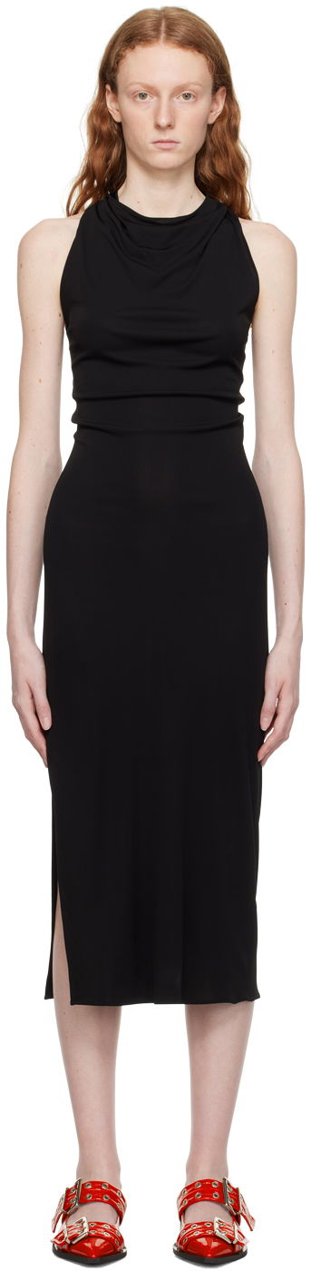 Šaty Helmut Lang Helmut Lang Twisted Maxi Dress Čierna | N05HW605, 0