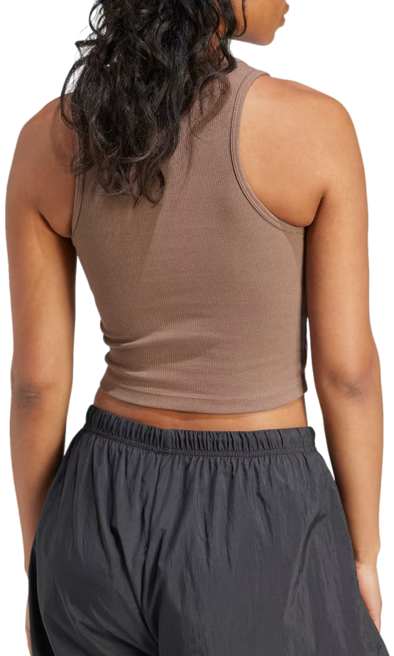 Tielko adidas Originals Rib Tank Hnedá | ir5931, 1