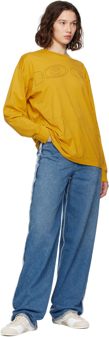 Džínsy Maison Margiela MM6 Maison Margiela Raw Edge Jeans Modrá | S52LA0263 M30018, 3