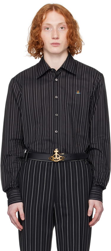Košeľa Vivienne Westwood Vivienne Westwood Pinstripe Button-Down Shirt Čierna | 2401000J-W0126-, 0