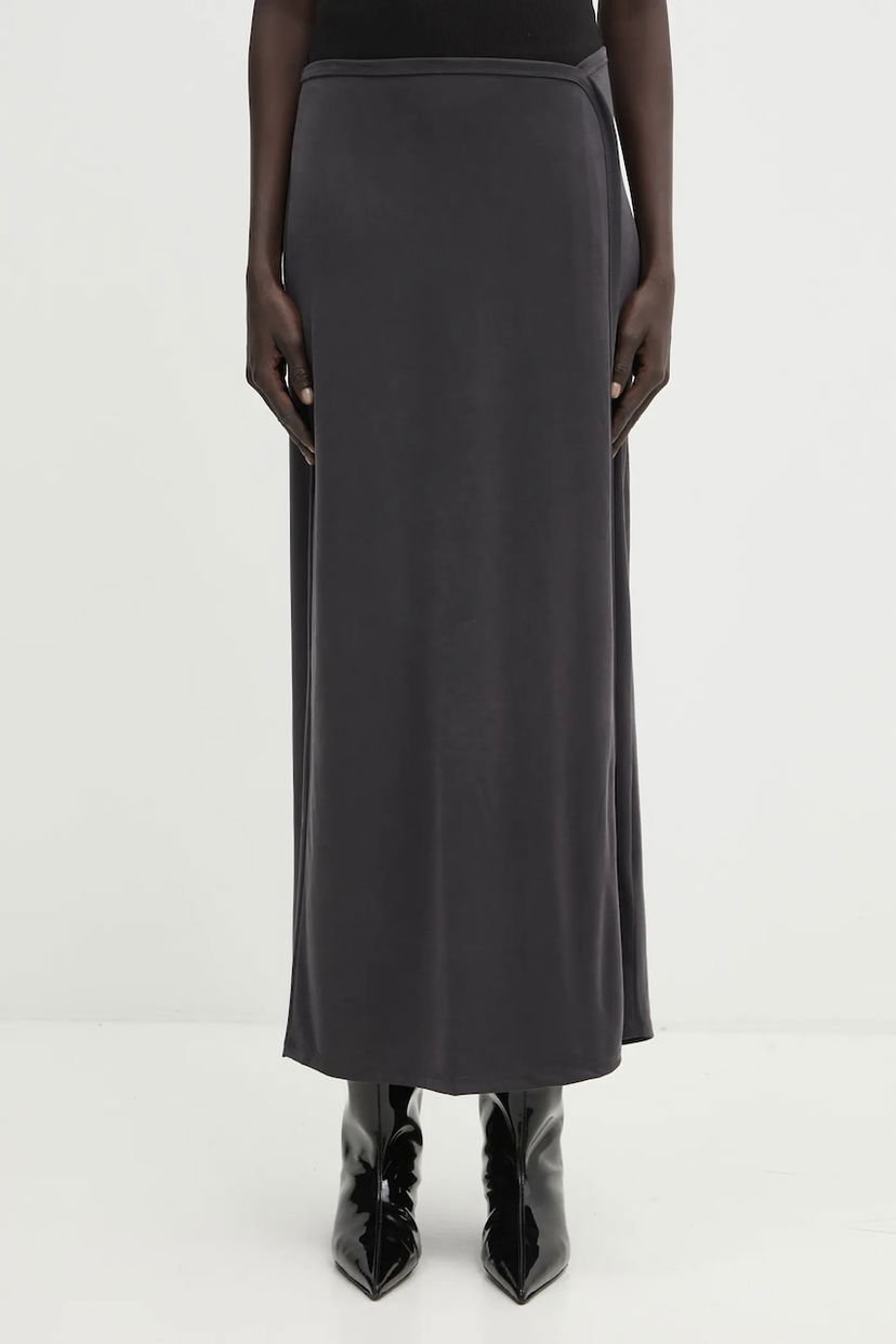 Sukňa Samsoe Samsoe SASUS Maxi Skirt Šedá | F25200041