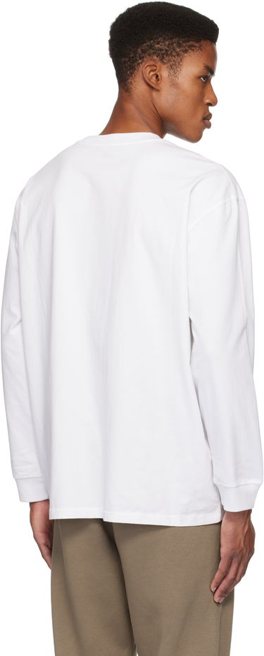 Tričko SKIMS Heavyweight Cotton Relaxed Long Sleeve T-Shirt Biela | LS-LST-7893M, 2