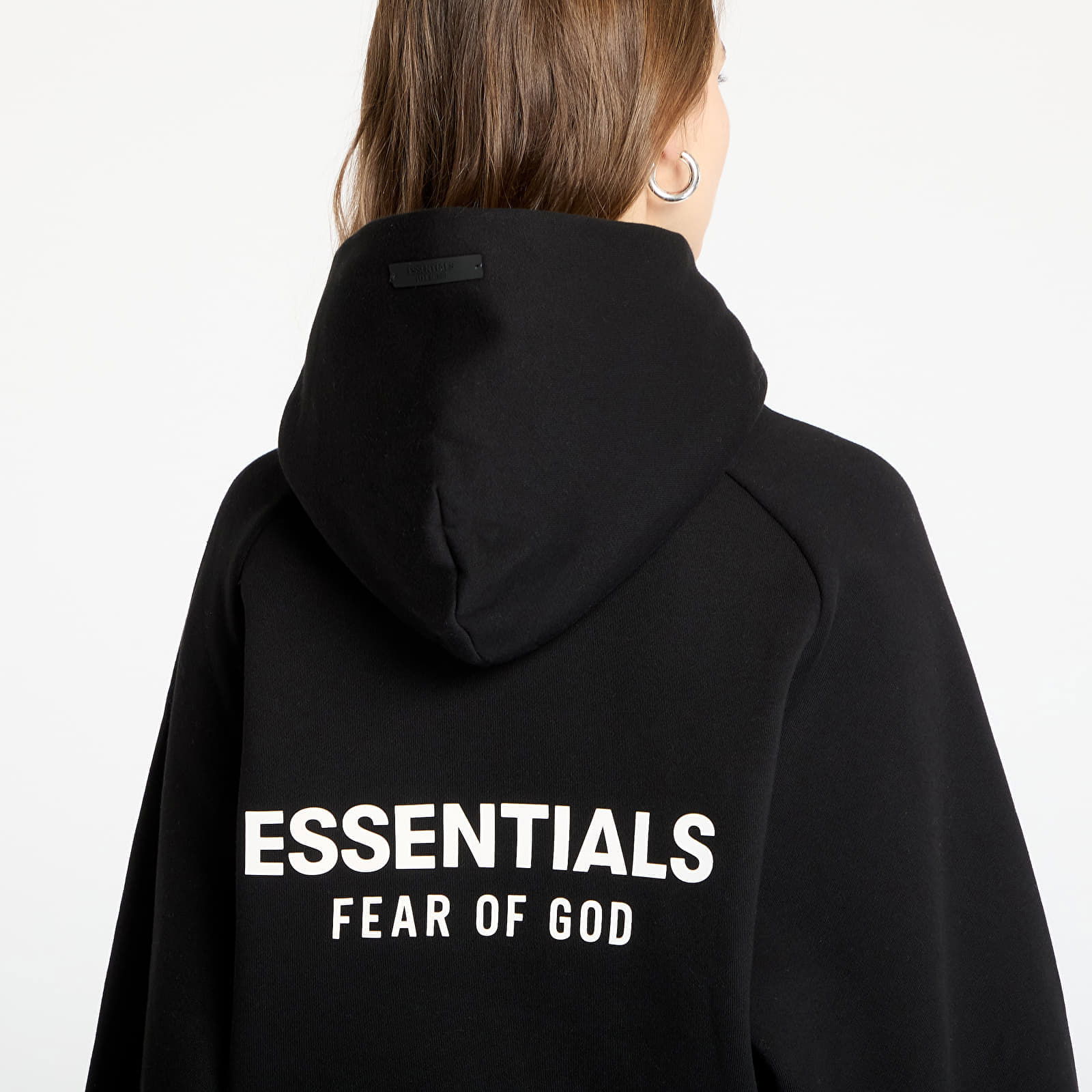 Essentials Fleece Cropped Hoodie