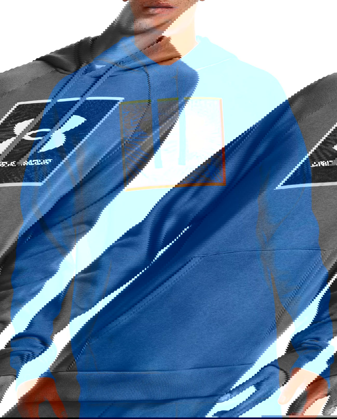 Mikina Under Armour Rival Fleece Graphic Modrá | 1370349-474, 0