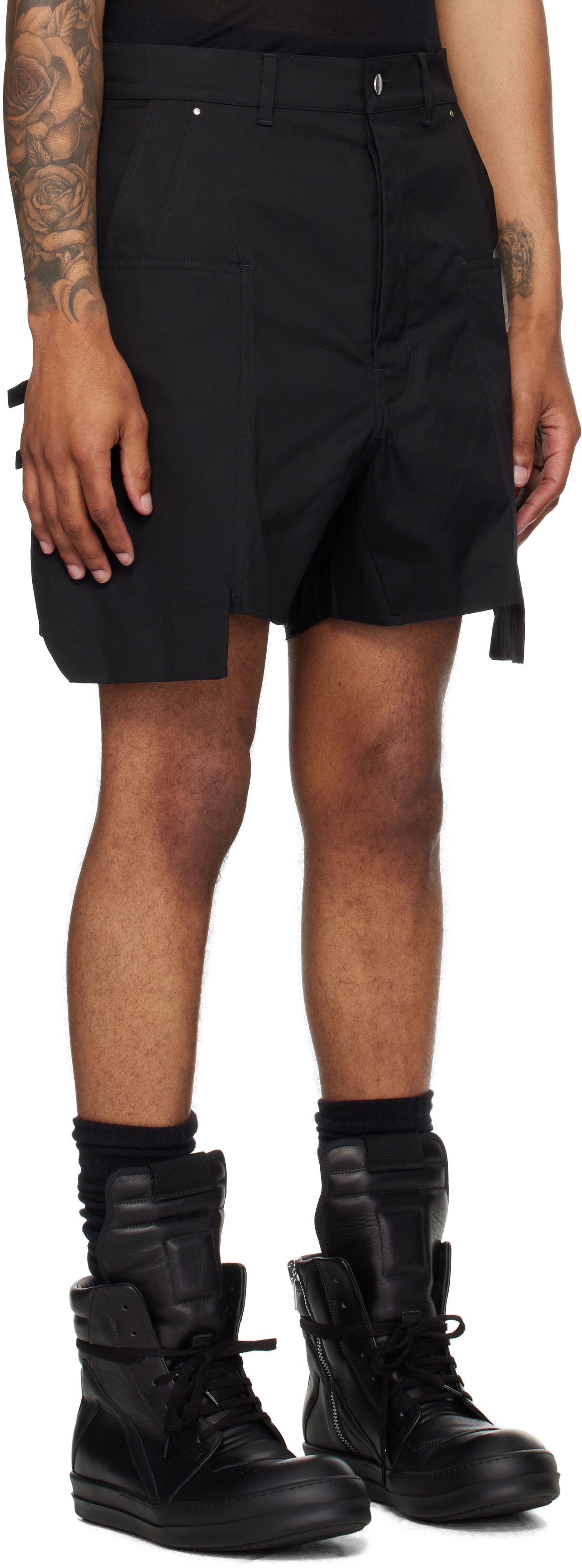 Šortky Rick Owens Rick Owens Stefan Cargo Shorts Čierna | RU02E1382 TE, 1