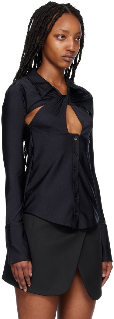 Košeľa Coperni Coperni Cutout Long Sleeve Top Čierna | COPCH29545, 1