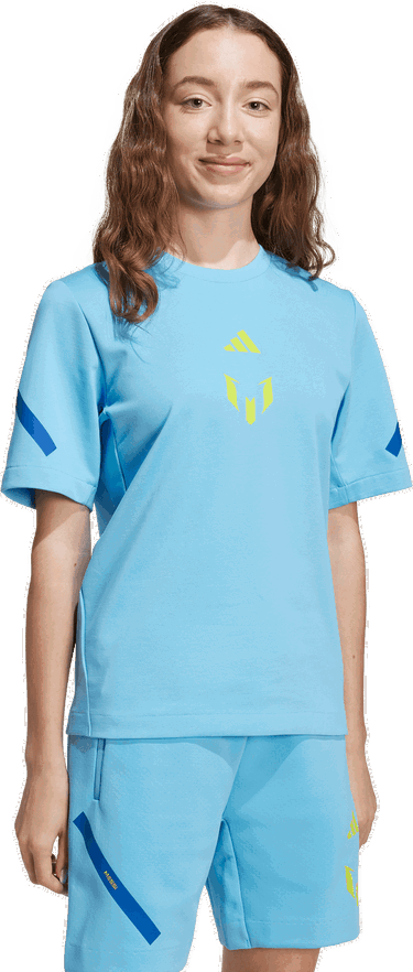 Tričko adidas Performance MESSI ZNE T-Shirt Modrá | KB2123, 4