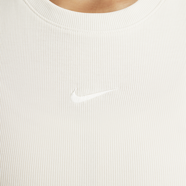 Tielko Nike Essential Ribbed Cropped Tank Top Biela | FB8279-104, 2