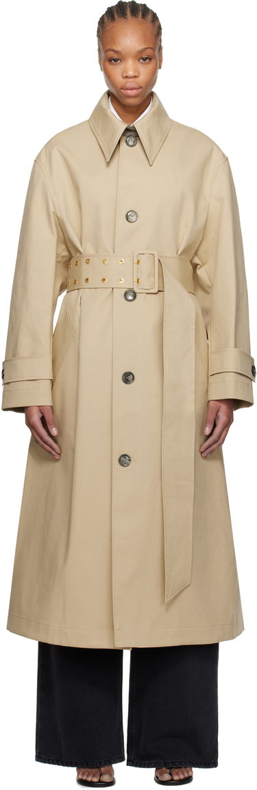 Trenčkot AMI AMI Paris Belted Coat Béžová | FJK521.CO0081, 0