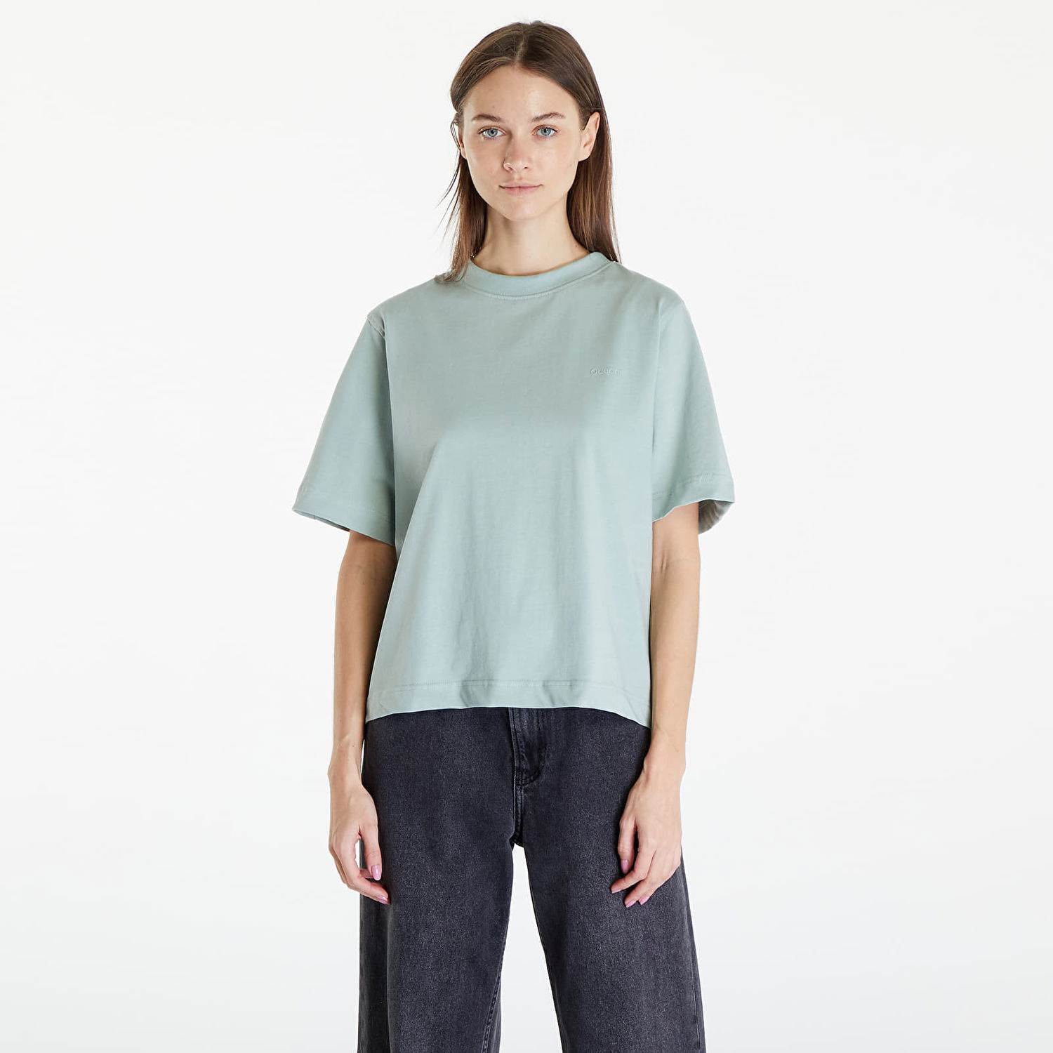 Tričko Queens Essential T-Shirt With Tonal Print Green Zelené | QNS_005, 0