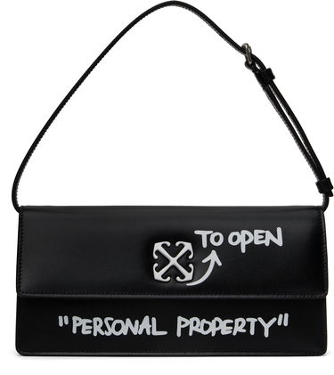 Kabelka Off-White Off-White Jitney 1.0 Quote Shoulder Bag Čierna | OWNN172C99LEA0021001, 0