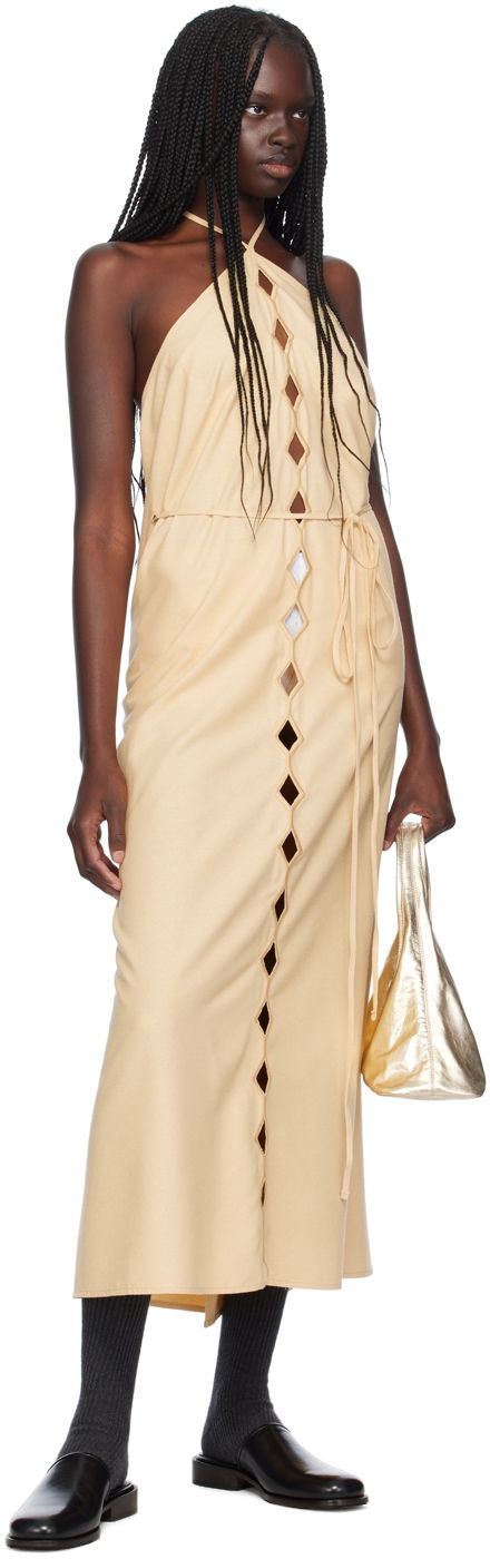 Halterneck Cutout Maxi Dress