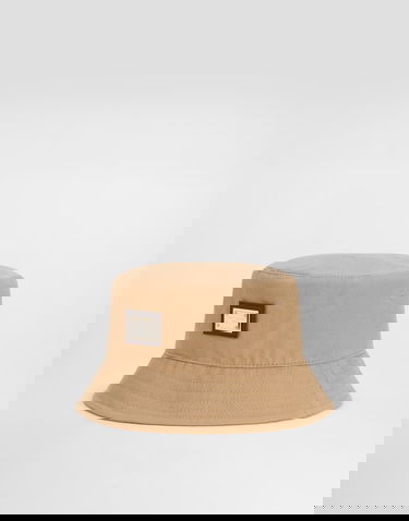 Klobúk Dolce & Gabbana Dolce & Gabbana Canvas Bucket Hat With Branded Tag Béžová | LB5H55G7O3AM0453, 3