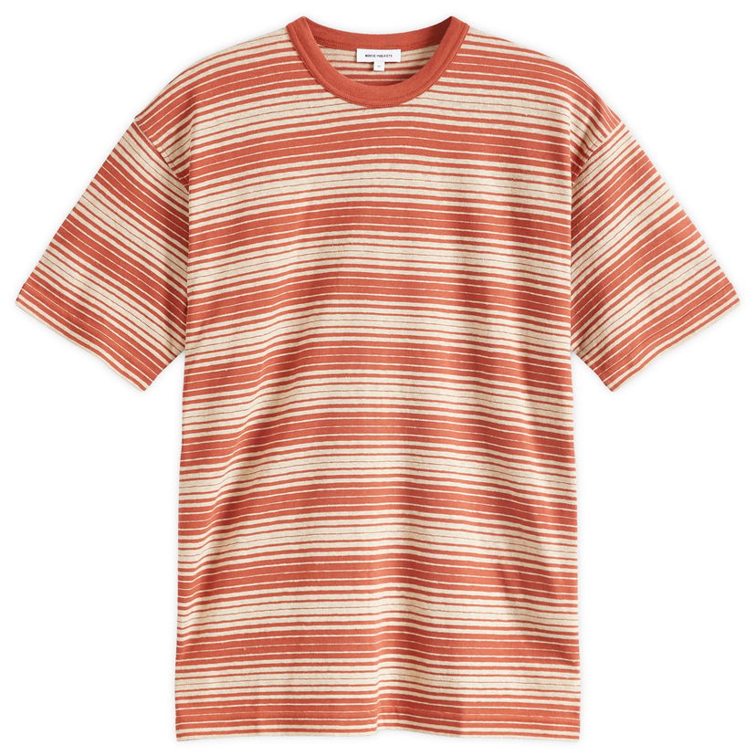 Tričko NORSE PROJECTS Johannes Spaced Stripe Oranžová | N01-0654-5049