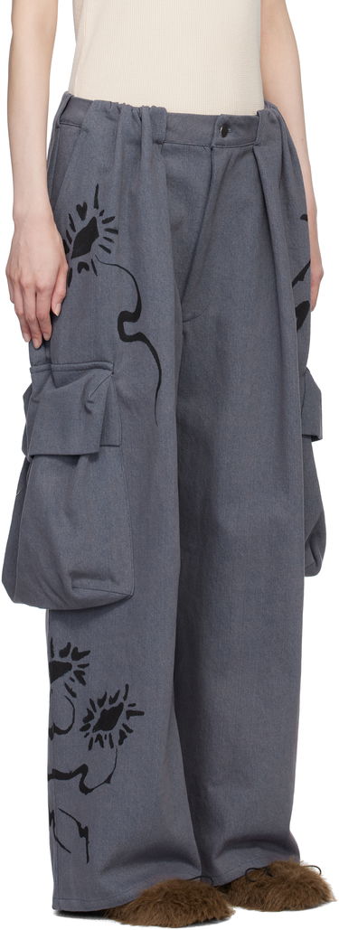 Cargo nohavice Collina Strada Collina Strada Pleated Denim Cargo Pants Šedá | XX6038, 1