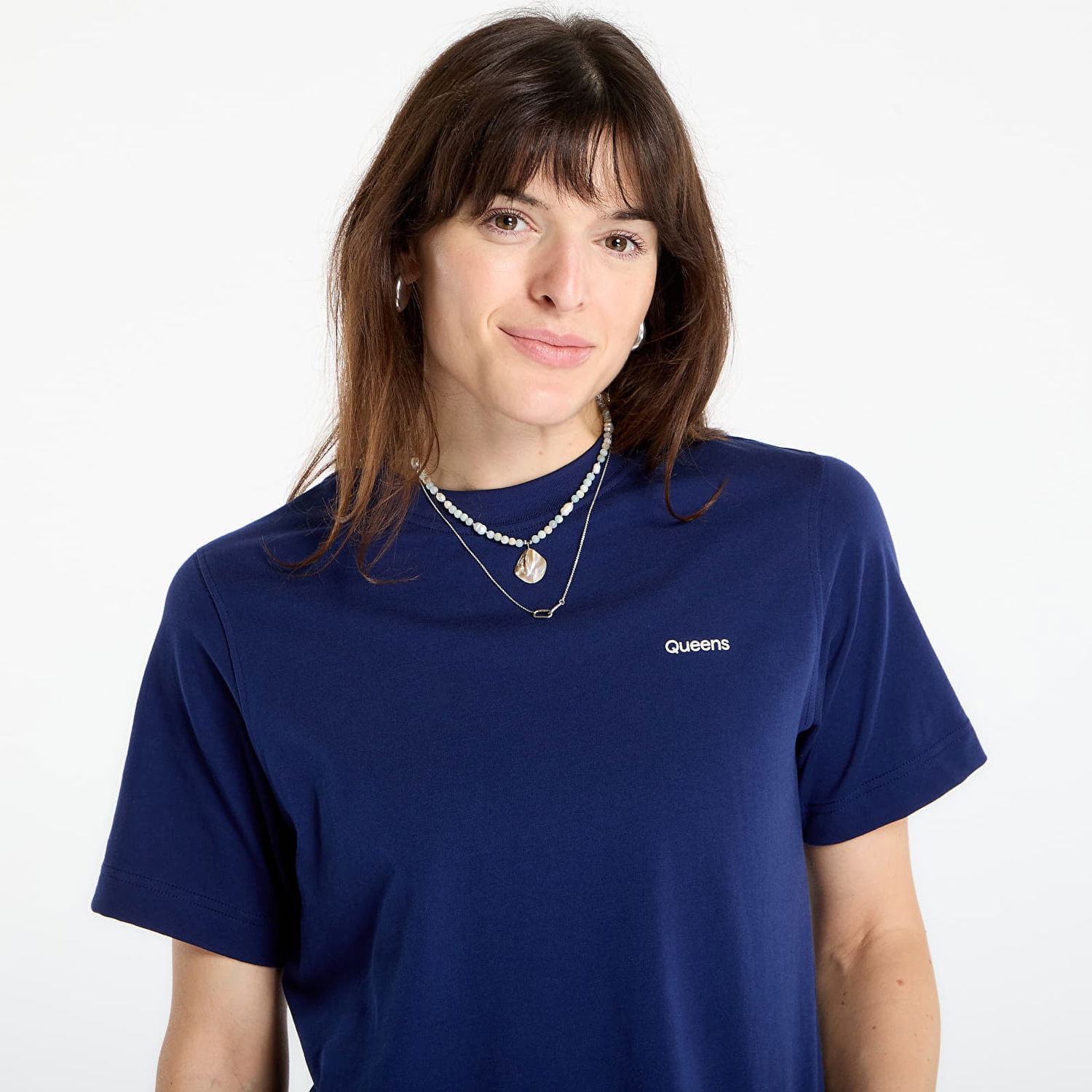 Tričko Queens T-shirt Queens Essential T-Shirt With Contrast Print 3-Pack Navy | QNS_086, 1