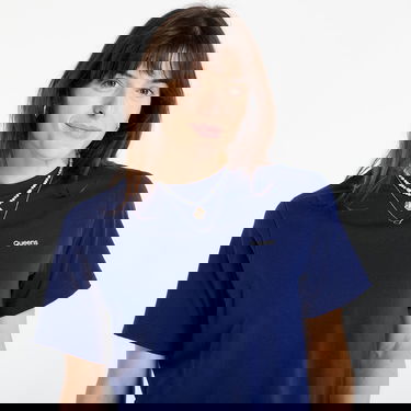 Tričko Queens T-shirt Queens Essential T-Shirt With Contrast Print 3-Pack Navy | QNS_086, 1