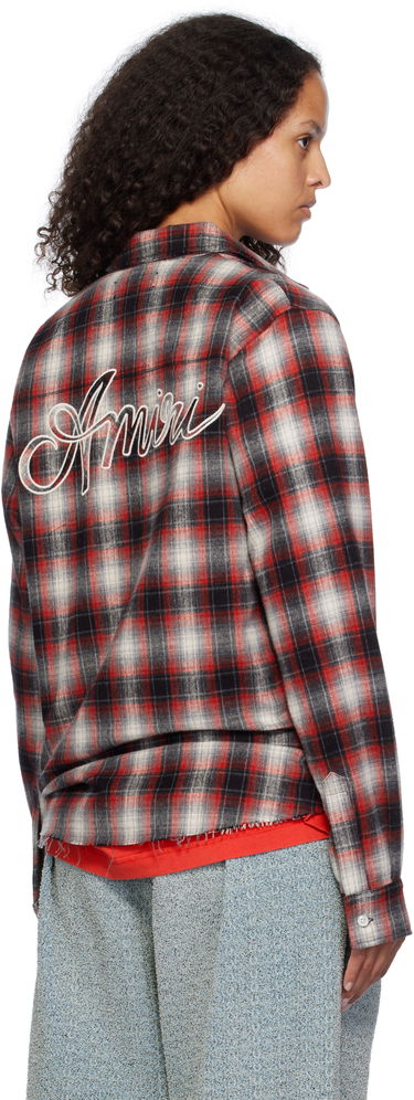 Košeľa AMIRI Amiri Swirl Flannel Shirt Červená | AMSTFL1007, 2