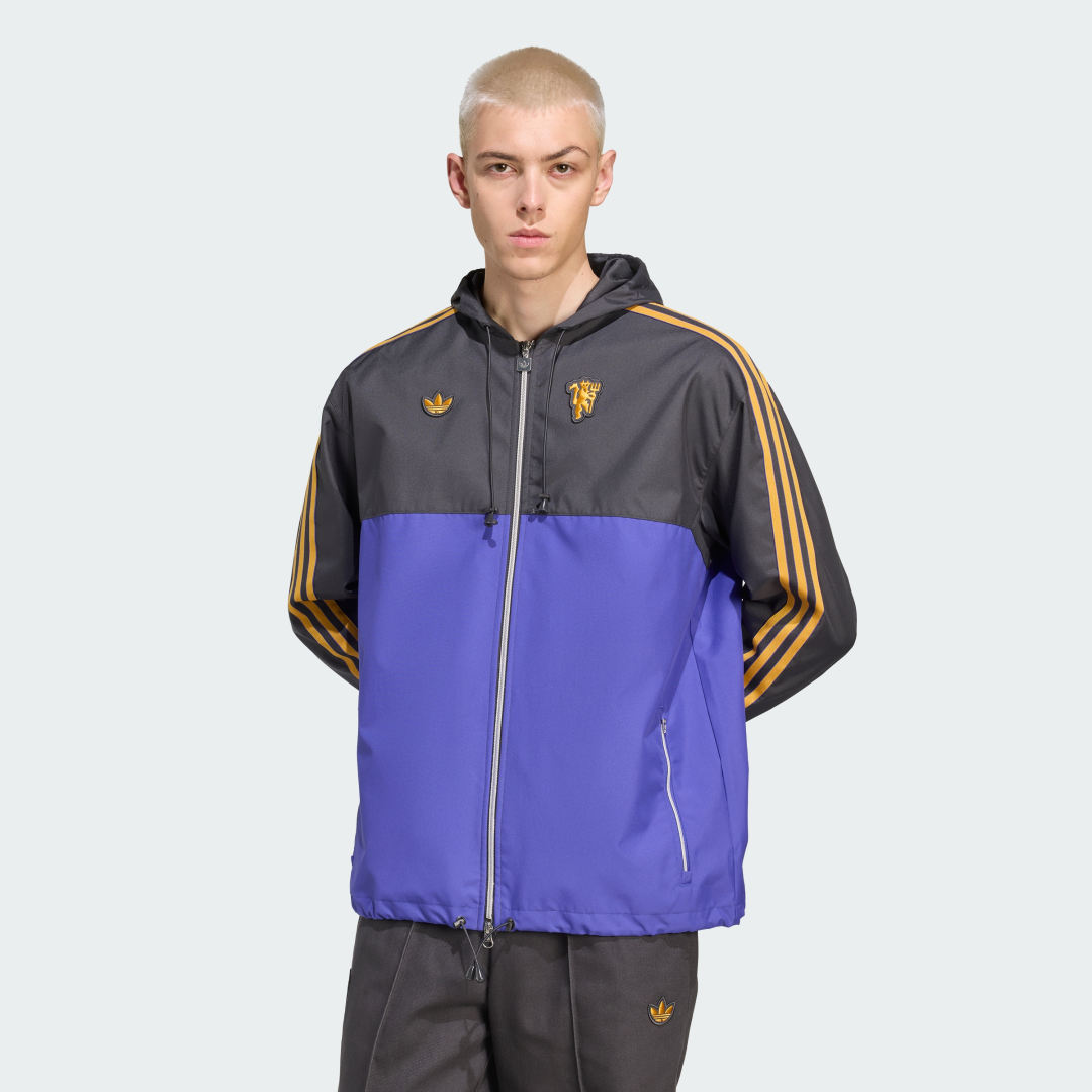 Parka adidas Performance Manchester United Terrace Icons Hooded Parka Fialová | JN2821, 0