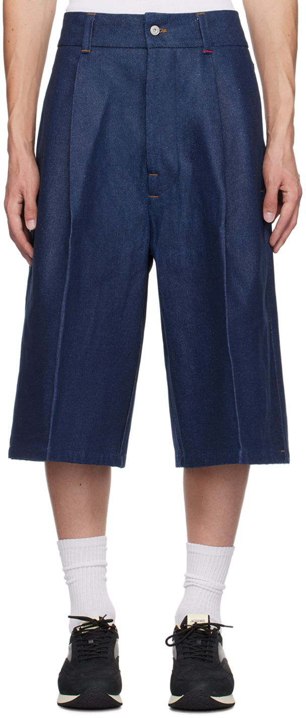 Šortky Jacquemus Blue La Casa 'Le short de-Nîmes Ravello' Denim Shorts Navy | 24H246DE048-1513