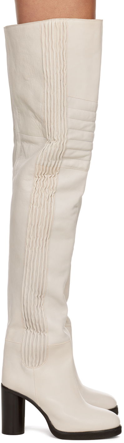 Nohavice ISABEL MARANT Isabel Marant Laelle Knee-High Boots Béžová | 22HCD0058-22H012S, 0