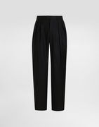 Dolce & Gabbana Wool Gabardine Pleated Trousers 54