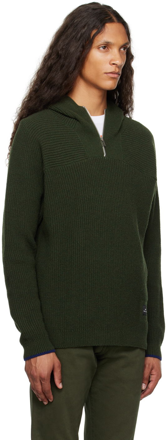 PS Paul Smith Half-Zip Knit Hoodie